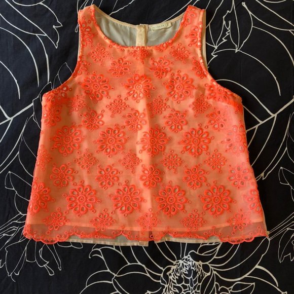 Lush neon embroidered top - Picture 1 of 5